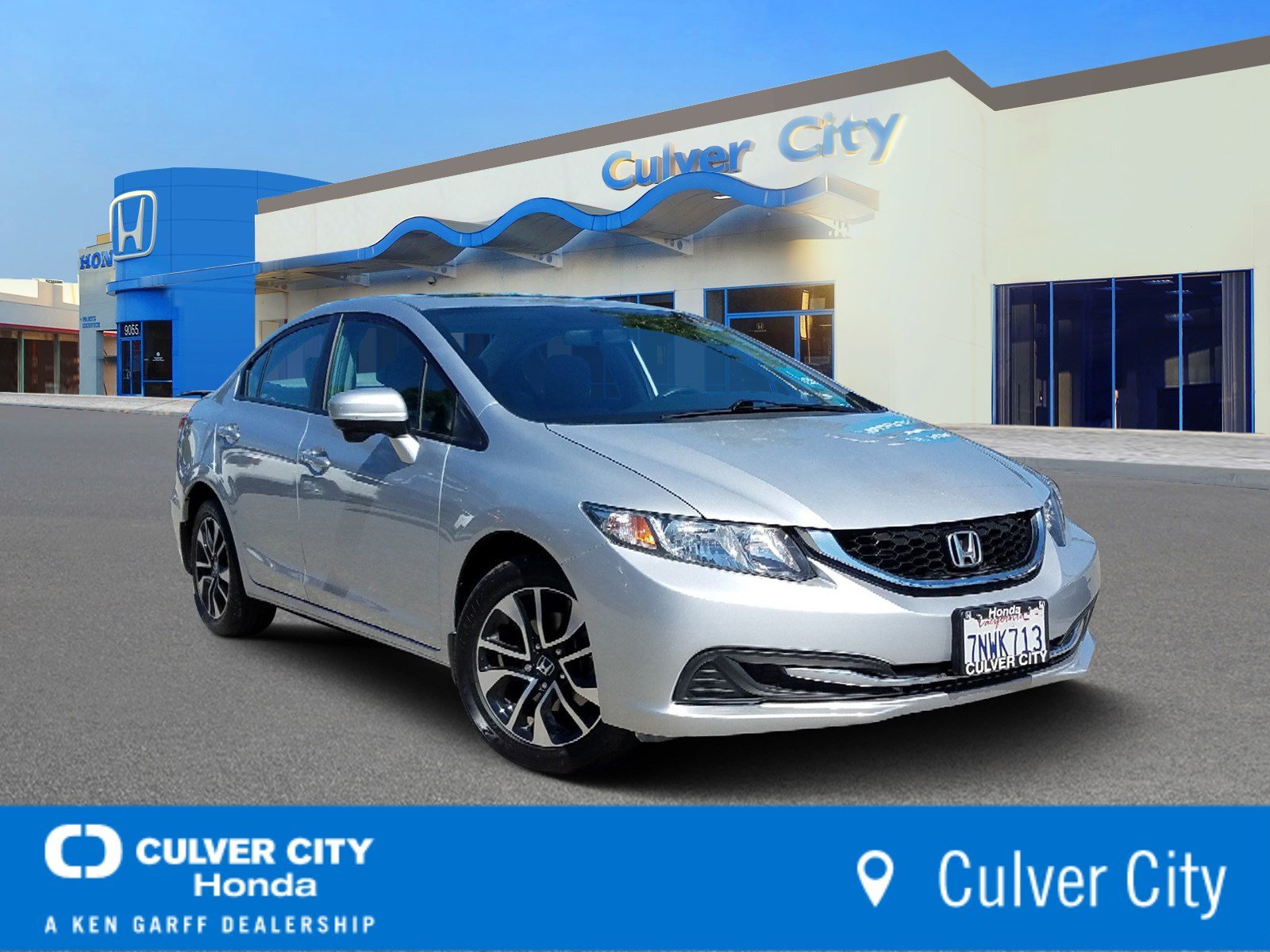 Certified Pre Owned 2015 Honda Civic Sedan Ex 4dr Car In Culver City