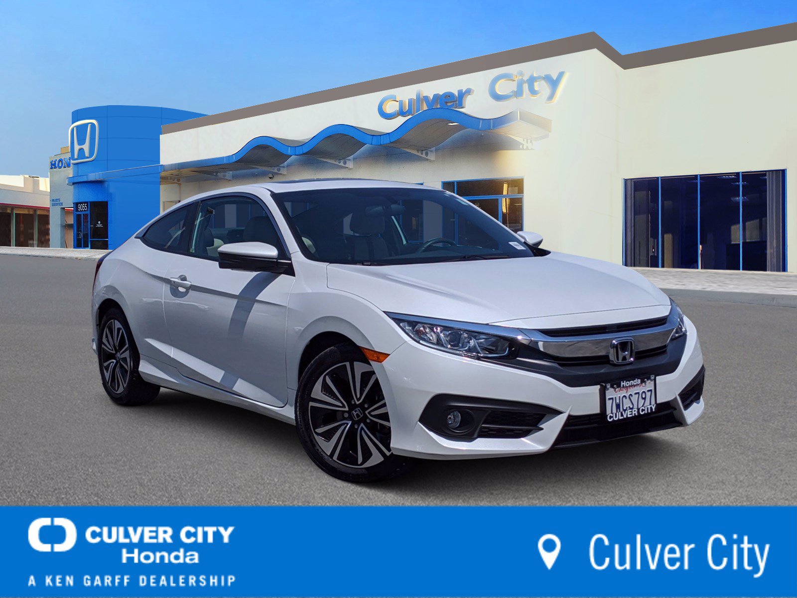 Certified Pre Owned 17 Honda Civic Coupe Ex T 2dr Car In Culver City Hp Culver City Honda